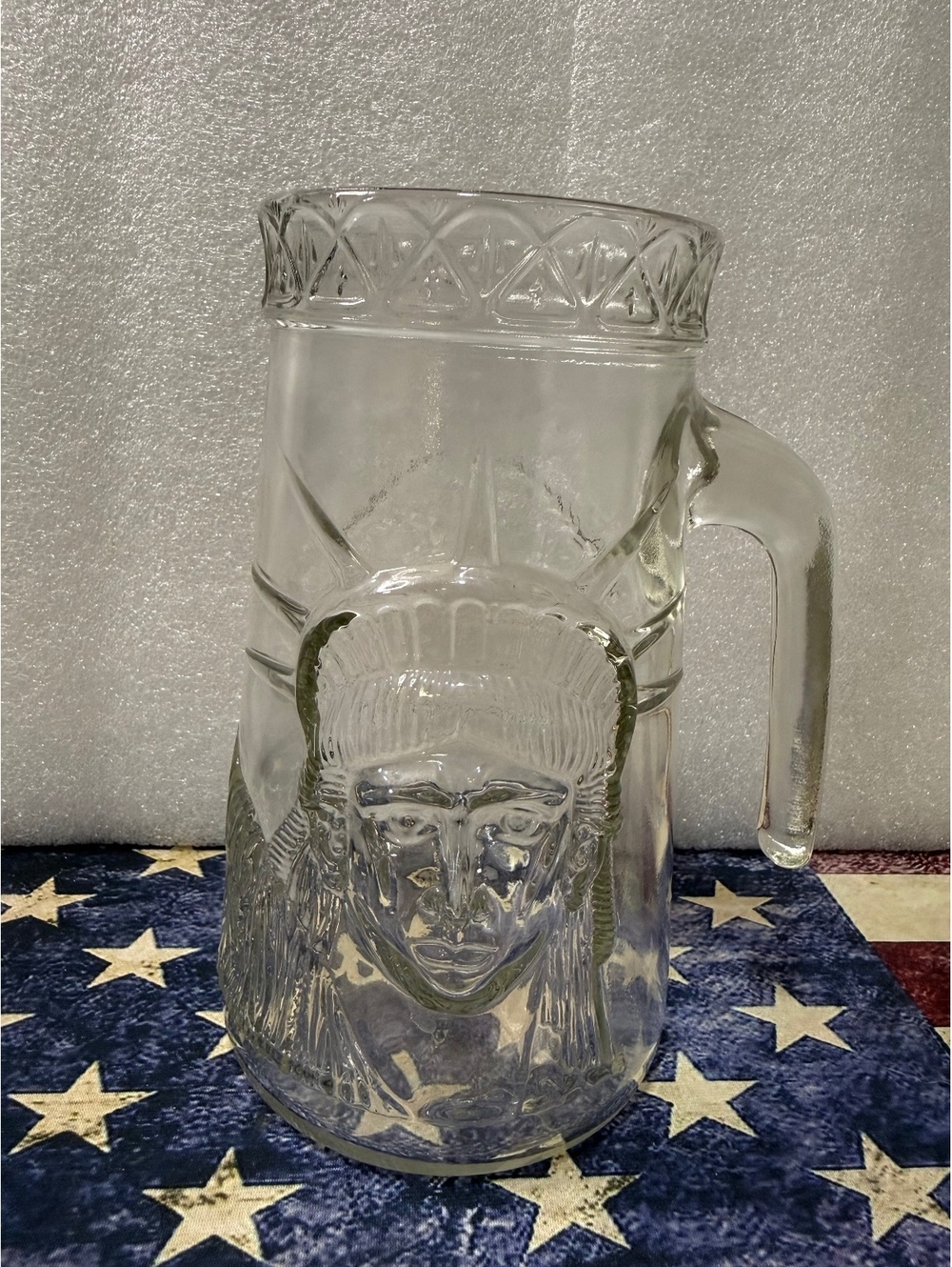 Vintage 1985 Statue of Liberty Centennial Glass Mug Stein 1886-1986 Torch